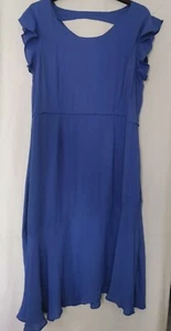 Sosandar Women Dress Cobalt Sort Sleeve Blue Size 14 - Picture 1 of 6