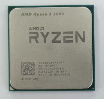 AMD Ryzen 5 2600 Desktop Processor R5 YD2600BBM6IAF R5 Six Core Work perfectly - Image 1 of 2