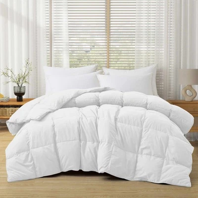 Oversized Down Feather Comforter Moisture-wicking Cozy , King or Queen Blanket - Image 1 of 4