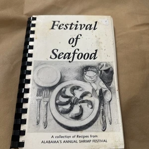 Festival of Seafood Cookbook Recipes Alabama's Annual Shrimp Festival VTG 1992 - Imagen 1 de 5