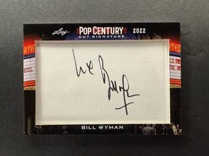 Bill Wyman 2022 Leaf Pop Century Cut Signatures Auto #PCC-BW1 - Picture 1 of 2