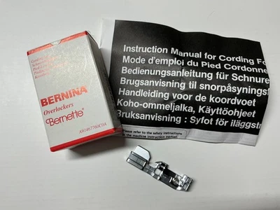 Bernina Cording Foot for Bernina, Bernette Overlockers- A91467760C0A - Image 1 of 4