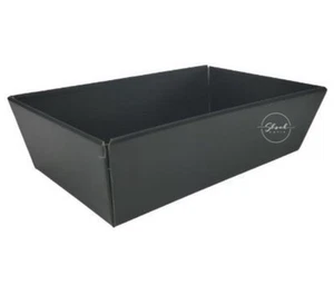 ShredAstic® BLACK HAMPER TRAY cardboard 28x18cm medium Easter Xmas birthday - Picture 1 of 3