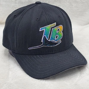 VINTAGE Tampa Bay Devil Rays Hat Cap Snap Back Mens MLB Baseball New Era 90s - Picture 1 of 13