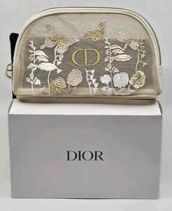 DIOR Beauty Pouch bestickt Schmetterlinge und Libellen Limited Edition Neu - Bild 1 von 4