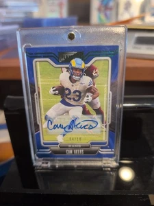 2021 Panini Playbook CAM AKERS AUTO #/10 Los Angeles Rams Minnesota Vikings - Picture 1 of 2