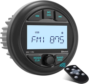 Wasserdicht Marine Messgerät Stereo Empfänger Bluetooth AM FM Radio 2,8 Zoll LCD Displ - Bild 1 von 11