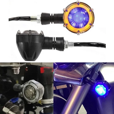 2x Luces de señal de giro fluidas para Kawasaki VN Vulcan Classic Nomad Drifter 1500 Foto 1 de 4