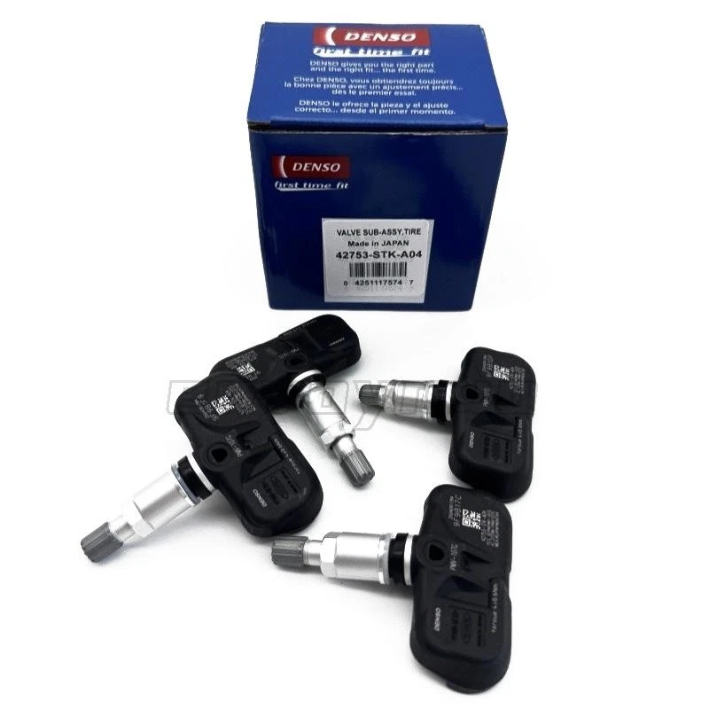 4x DENSO 42753-STK-A04 Tire Pressure Sensor TPMS For Honda Pilot Alloy Acura - Image 1 of 4