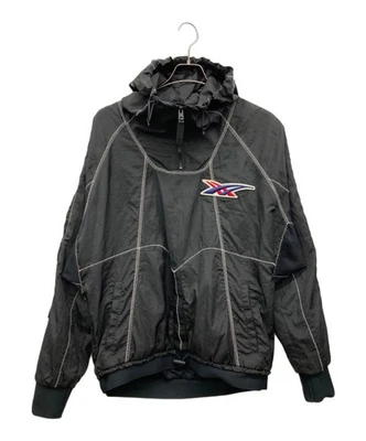 Onitsuka Tiger Nylon Chaqueta Negro Logo Talla M Regalo de Japón - Imagen 1 de 4