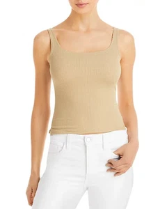 LNA clothing ribbed fitted tank women’s XL Pale Khaki NWT $66. (56) - Picture 1 of 6