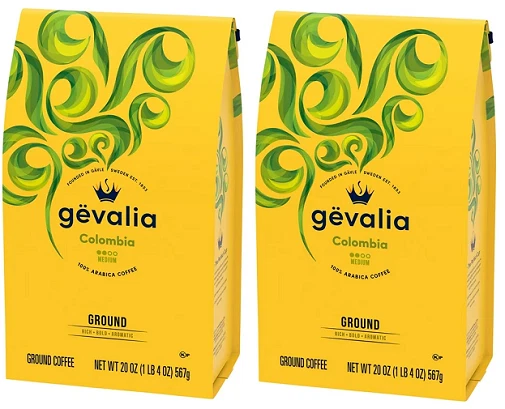 Gevalia Colombia Medium Roast Ground Coffee 20 oz Bag
