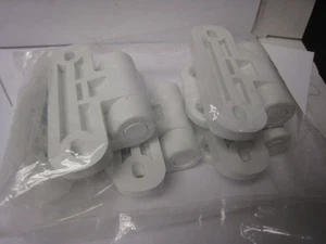 2 Pks of 4 FIBERON ArmorGuard Regency Enclave White Stair Rail Bracket Hardware - Picture 1 of 5