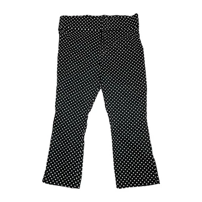 Calça capri Zara preta e branca cintura alta bolinhas tamanho XL - Imagem 1 de 4