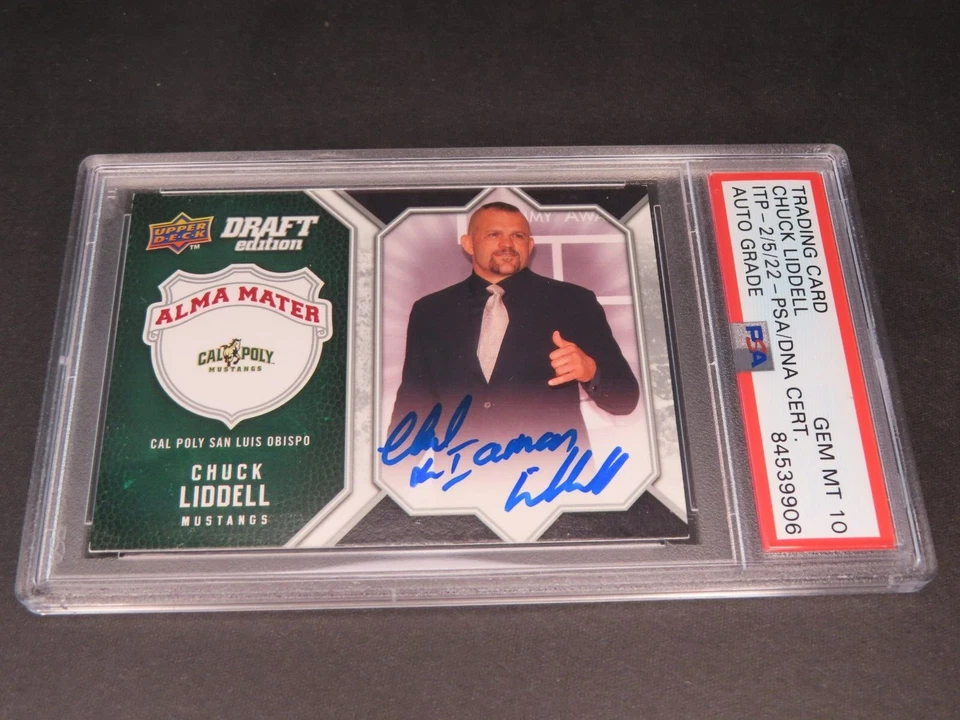 Chuck Liddell Signed 2009-10 Upper Deck Draft Edition Card #AM-CL PSA/DNA COA - Image 1 of 4