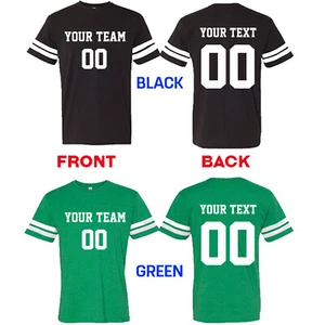 Customized Shirt Personalized Football Jersey Name Number Your Own Team COTTON - Picture 1 of 22