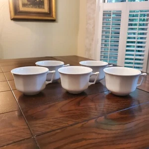 Juego de 5 tazas de café de té blanco Ironstone Adams Empress inglesas sin platos - Imagen 1 de 6