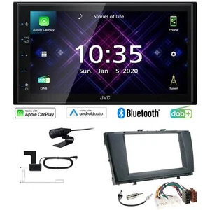 JVC Autoradio Apple CarPlay Android DAB+ für Toyota Avensis T27 ab 2009 schwarz - Bild 1 von 8
