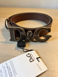 Women's Dolce & Gabbana Brown Leather Belt - Picture 1 of 2