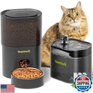 Automatic Cat Feeder and Fountain, 3L Timed Dry Food Dispenser, 10 Portions 1 - Picture 1 of 5