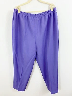 Новый Nikki тянуть на эластичный пояс брюки плюс размер 24 Вт фиолетовый полиэстер повседневный - Изображение 1 из 4