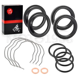 Fork Dust Oil Seal Kit For Yamaha V-Star 650 950 1100 1300 XVS650 XVS950 XVS1100 - Picture 1 of 8