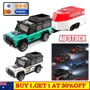 Mini Rc Drift Car 1:64 Scale Alloy Truck Remote Control 4x4 Off-Road Vehic AU - Picture 1 of 37