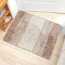 Non Slip Indoor Doormat Front Door Mat Bathroom Rugs Bath Mats 20"x32", Brown