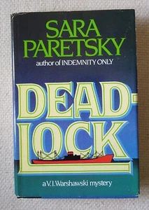 Signed Deadlock A V. I. Warshawski Novel Sara Paretsky - Picture 1 of 10