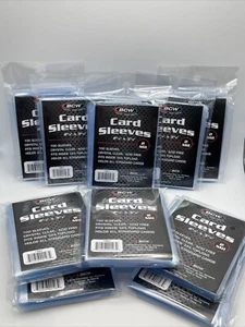 BCW Penny Card Soft Sleeves 10 Packs of 100 for Standard Sized Cards = 1000 - Picture 1 of 1