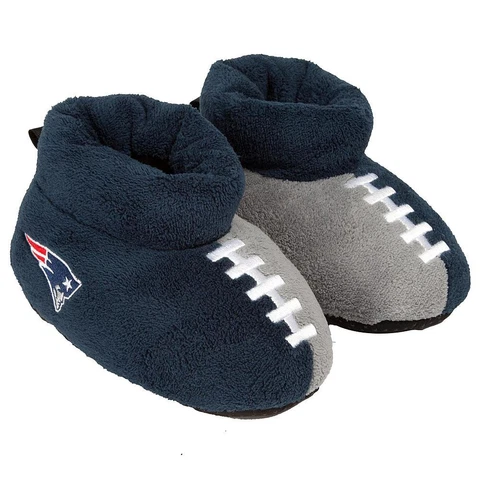 New England Patriots NFL Toddler/Youth Boys' Team Puffy Slippers Shoes: S-XL Cover