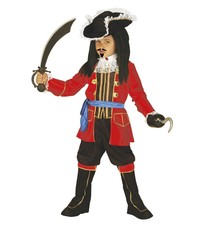 COSTUME VESTITO CAPITANO PIRATA TG. 5/7 ANNI WIDMANN CARNEVALE