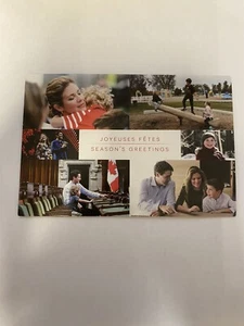 JUSTIN TRUDEAU SOPHIE GRÉGOIRE Canada Prime Minister Holidays Card VERY RARE! - Bild 1 von 3