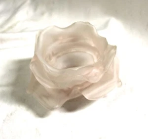 Art Glass Shade ,Vintage Flower ,Vianne , Pink - Picture 1 of 6