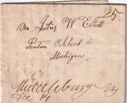 1838 Middlebury New York m/s - ÉNORME 3 pg ltr pour Julius Elliott, Pontiac Michigan