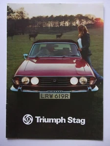 TRIUMPH STAG orig 1976 UK Mkt Sales Brochure - #3215/A - Picture 1 of 9