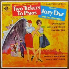 "Two Tickets to Paris" (1962) Movie Soundtrack LP Roulette R-25182 Joey Dee