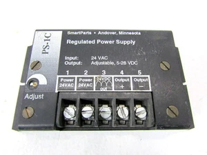 * SMART PARTS PS-1C REGULATED POWER SUPPLY 24VAC 5-28VDC - Picture 1 of 3