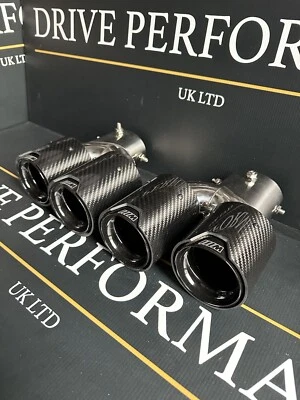 DPUK Gloss Black M Carbon Fibre Exhaust Tips BMW 3 Series G20 G21 G28 M330 M340