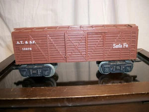 Vintage Marx Santa Fe Box Car #13975, Brown, USED no BOX - Picture 1 of 4