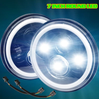 Faróis de LED redondos 2x 7" polegadas feixe Hi&Lo para Chevy Styleline Deluxe 1949-1952 - Imagem 1 de 4