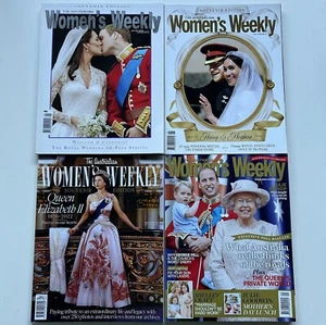 4 x Royal Family The Queen Magazine Bundle The Australian Women's Womans Weekly - Picture 1 of 24
