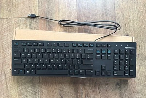 New Amazon Basics Wired Keyboard, Full-Sized, QWERTY Layout, Black MD005 - Picture 1 of 3