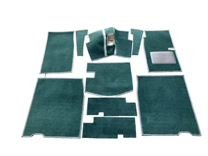 AUSTIN HEALEY FROGEYE SPRITE MK1 NEW DARK GREEN INTERIOR CARPET SET - Picture 1 of 1