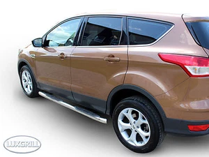 Trittbretter Schwellerrohre Für Ford Kuga 2 2013-2019 ø 76mm V2A - Afbeelding 1 van 4