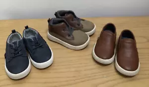 Carter's Osh Kosh (3) Pair Adventure Boots & Boat Shoes Loafers Little Boys 6M - Picture 1 of 14