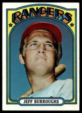 1972 Topps Jeff Burroughs Rookie Texas Rangers #191