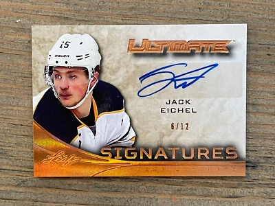2016-17 Leaf Ultimate Signatures Jack Eichel Auto #d 6/12 SSP *Noles2148* - Image 1 of 2