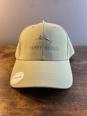 NWT Tommy Bahama Tip Your Cap Green Baseball Cap/Hat Logo Adjustable - Image 1 of 4