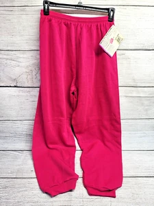 Vintage 1993 Hanes Her Way Roomy Joggers Pink Sweatpants Women's Size 1X NEW NOS - Picture 1 of 6